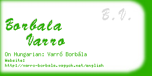borbala varro business card