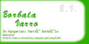 borbala varro business card